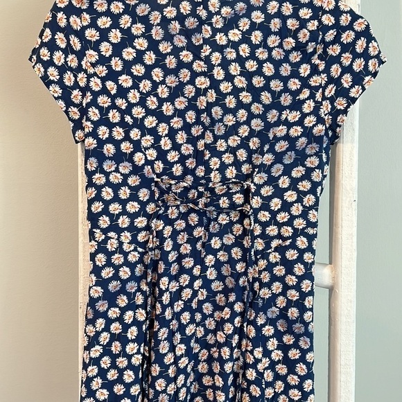 Band of Gypsies nwt floral button up sundress lace up back pockets small - Picture 9 of 12